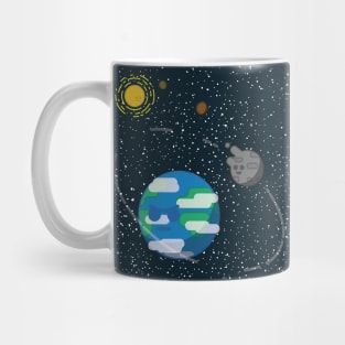 Earth and Moon Mug